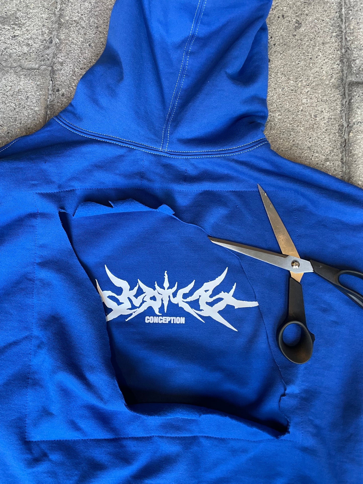 Hoodie Three Angels V2 Royal Blue