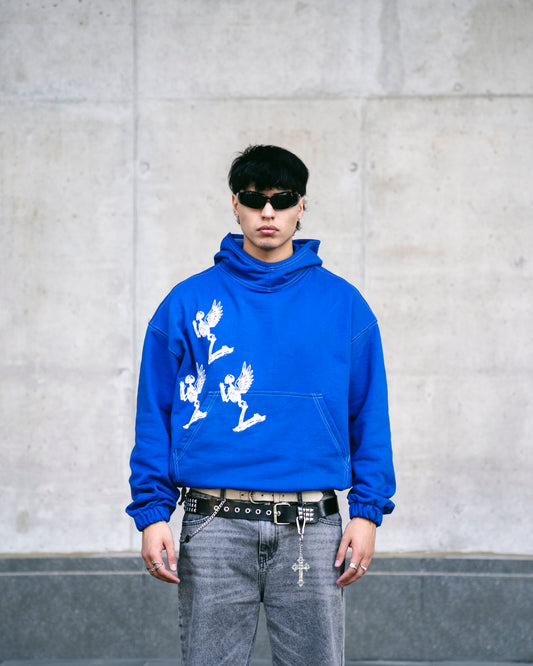 Hoodie Three Angels V2 Royal Blue