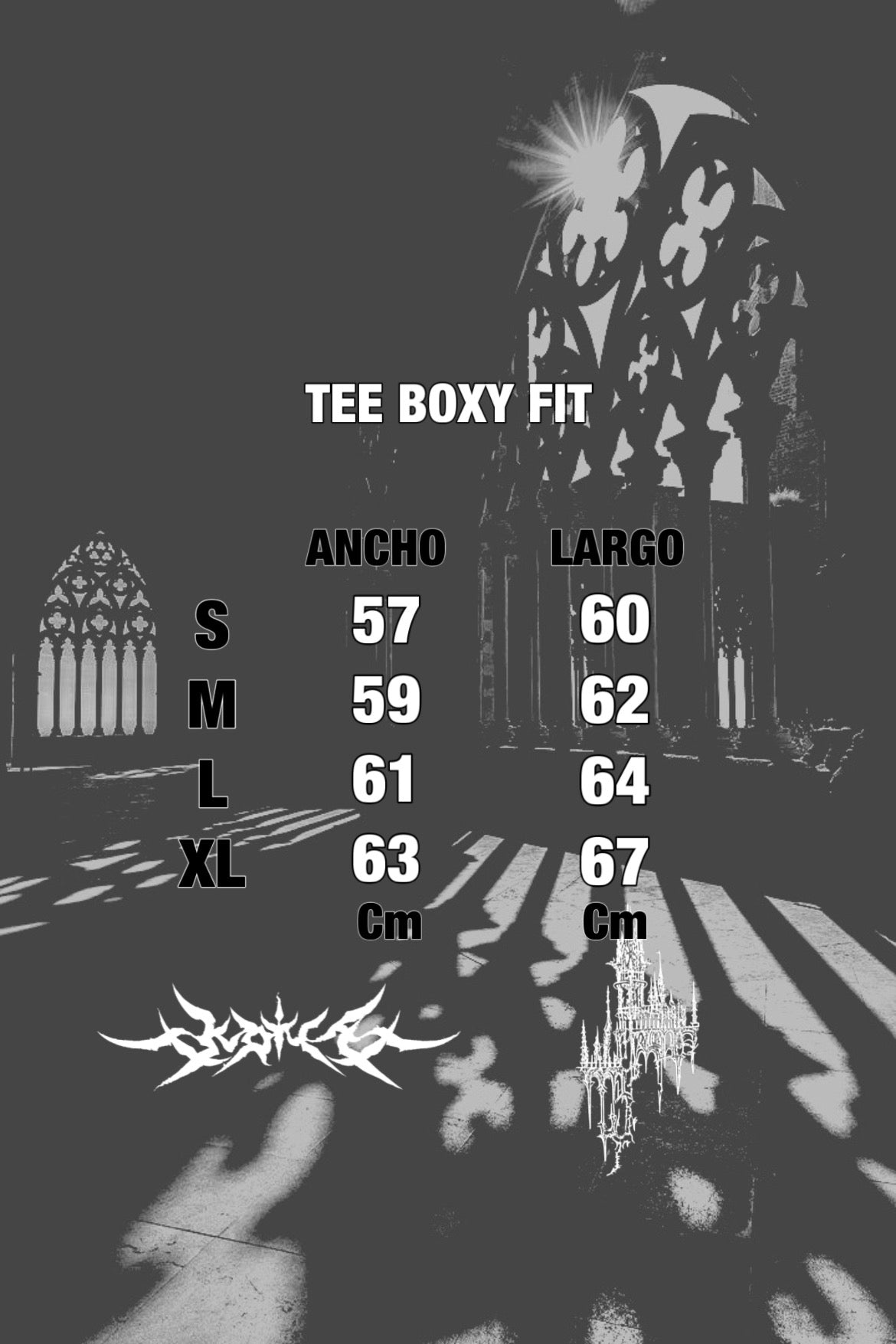 Tee Cathredark White Boxy fit