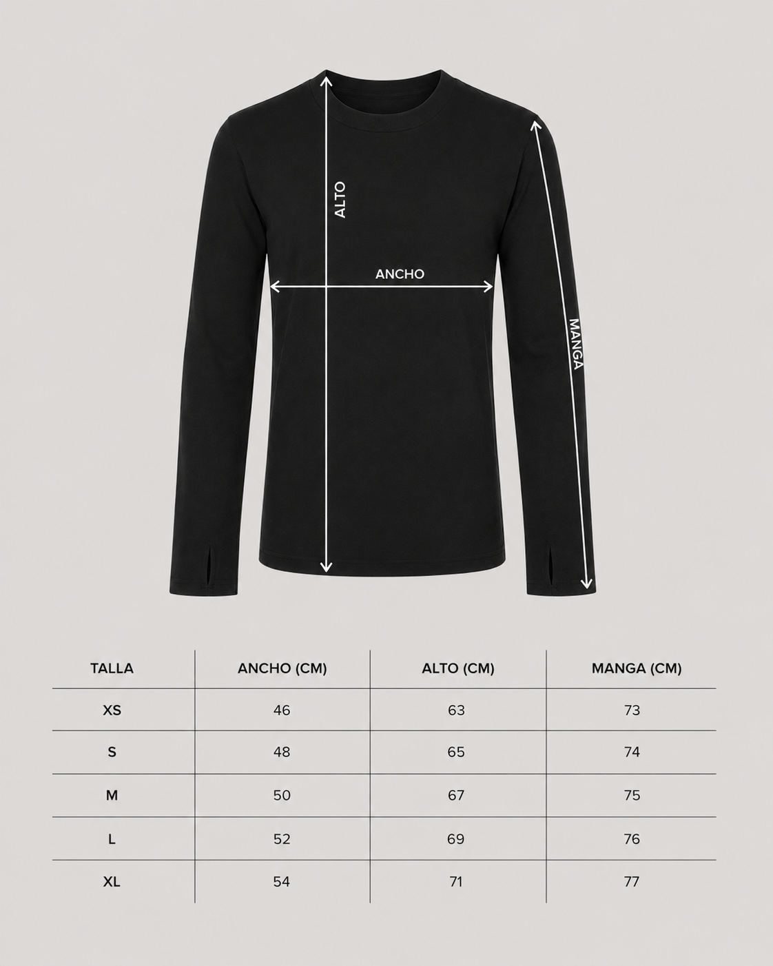 TEE SLIM FIT LONG SLEEVE TRIBAL ESPALDA